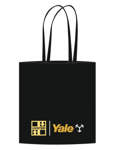 Shopper nera Hyster-Yale con manici lunghi