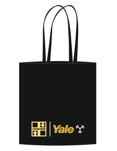 Shopper nera Hyster-Yale con manici lunghi