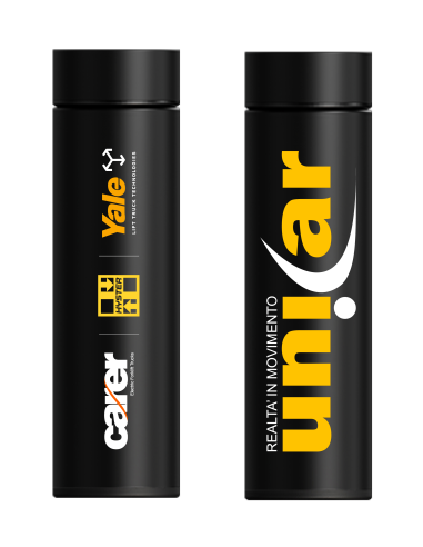 Borraccia nera WSP in alluminio